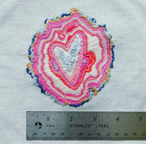 Rose Quartz Geode Embroidery Kit