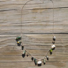 Load image into Gallery viewer, Seaglass Greens Charm Necklace