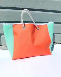 The Salty Tote in Honeydew