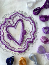 Load image into Gallery viewer, Amethyst Geode Embroidery Kit
