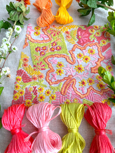 Modern Leaf Embroidery Kit