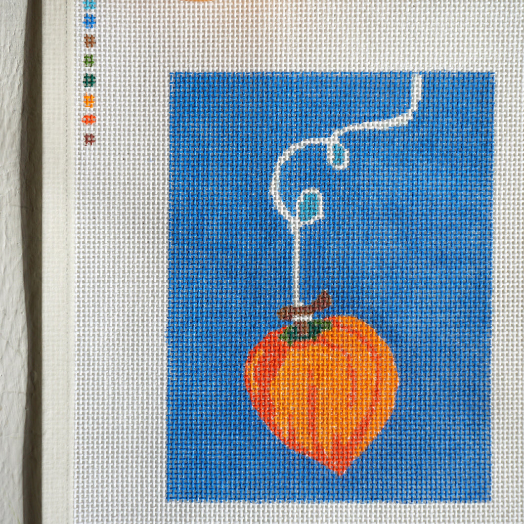 Persimmon Hand Painted Needlepoint Canvas