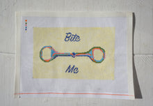Load image into Gallery viewer, Horse Bit &quot;Bite Me&quot; - Hand Painted Needlepoint Canvas