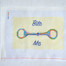 Load image into Gallery viewer, Horse Bit &quot;Bite Me&quot; - Hand Painted Needlepoint Canvas