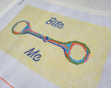 Load image into Gallery viewer, Horse Bit &quot;Bite Me&quot; - Hand Painted Needlepoint Canvas