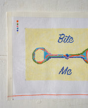 Load image into Gallery viewer, Horse Bit &quot;Bite Me&quot; - Hand Painted Needlepoint Canvas