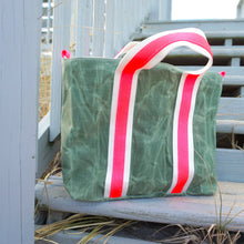 Load image into Gallery viewer, The Medium Waxed Canvas Tote
