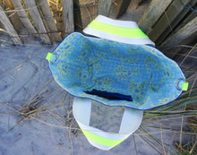 Load image into Gallery viewer, Blue Picnic Paisley Waxed Canvas Tote
