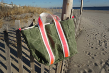 Load image into Gallery viewer, Hot Pink Pigeons Waxed Canvas Tote
