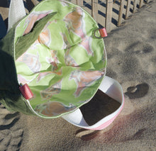 Load image into Gallery viewer, Light Pink Pigeons Waxed Canvas Tote