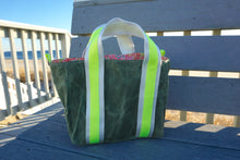 Load image into Gallery viewer, Multi Color Foliage Waxed Canvas Tote