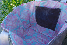 Load image into Gallery viewer, Pink &amp; Blue Shells Waxed Canvas Tote