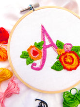 Load image into Gallery viewer, Warm Color Monogram Embroidery Kits