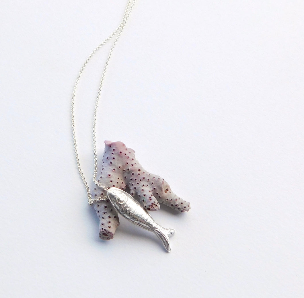 Fish on The Line Necklace
