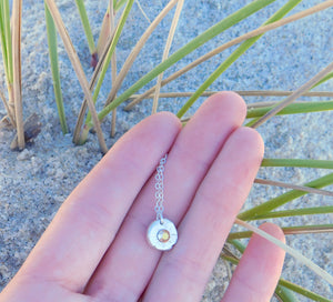 Small Sea Compass Necklace