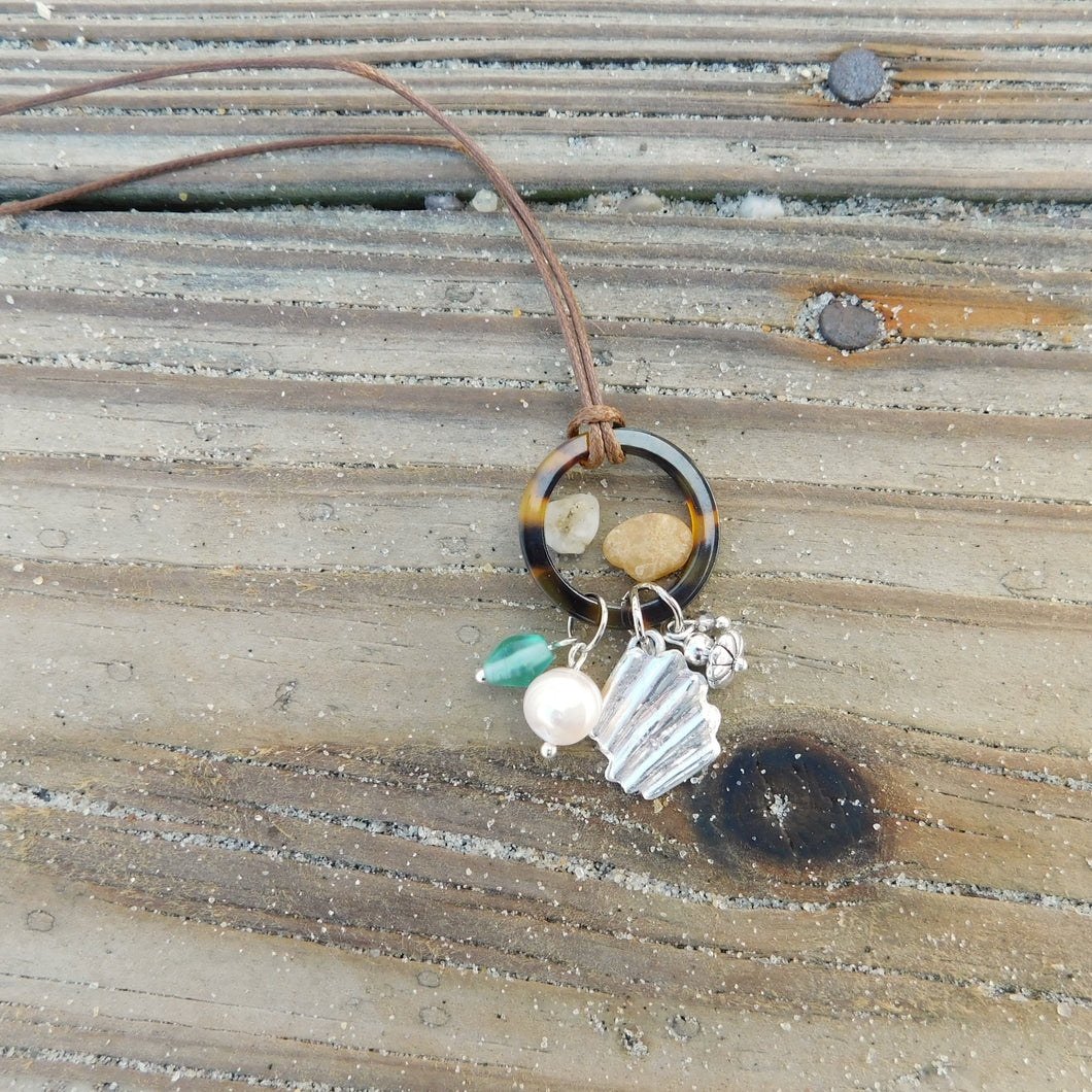 Scallop Shell Charm Necklace