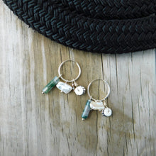 Load image into Gallery viewer, Tropical Treasures Charm Hoops