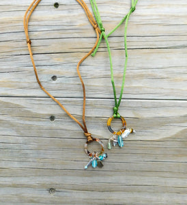 Corded Beachy Charm Necklace