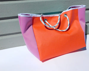 The Salty Tote in Flamingo