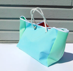 The Salty Tote in Honeydew