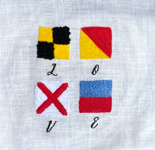 Load image into Gallery viewer, Nautical &quot;LOVE&quot; Embroidery Kit