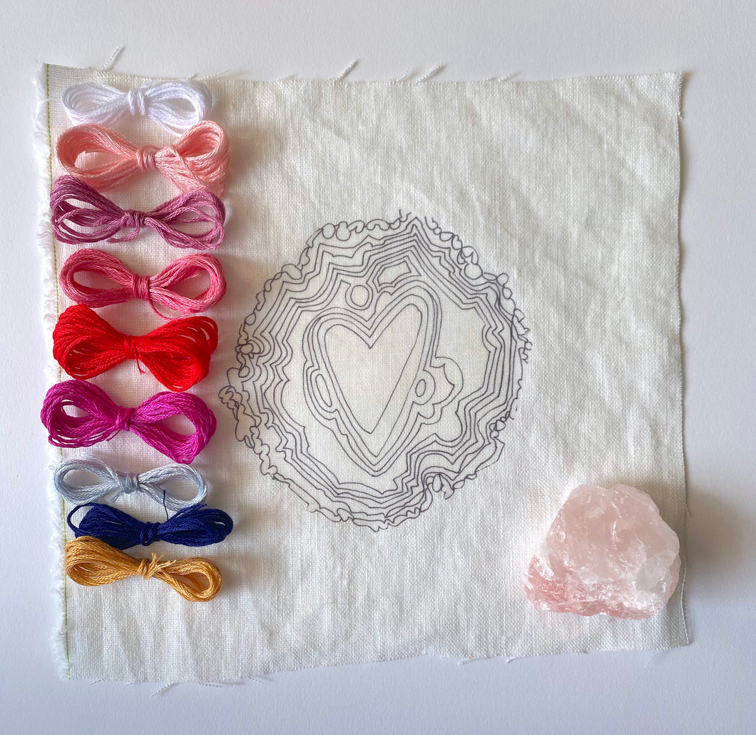 Rose Quartz Embroidery Kit