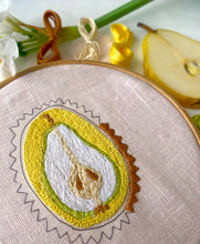 Load image into Gallery viewer, Mini Pear Tartlet Embroidery Kit