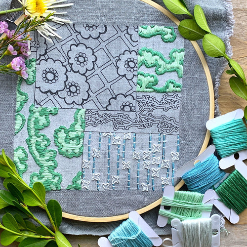 Patchwork Embroidery Kit