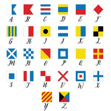 Load image into Gallery viewer, Nautical Flags Embroidery Kit